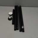 Black Shower Curtain Rod 2680 Inch, Adjustable Spring Tension Curtain Rod No Drill, Stainless Steel Shower Rod Easy Install, Rustproof Tension Rod for Windows Bathroom Closet Kitchen Room Divider