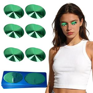 Tanning Eye Protection - Crystal-Clear Disposable Cones for Tanning Beds, 50 Pair Pack, Emerald Green