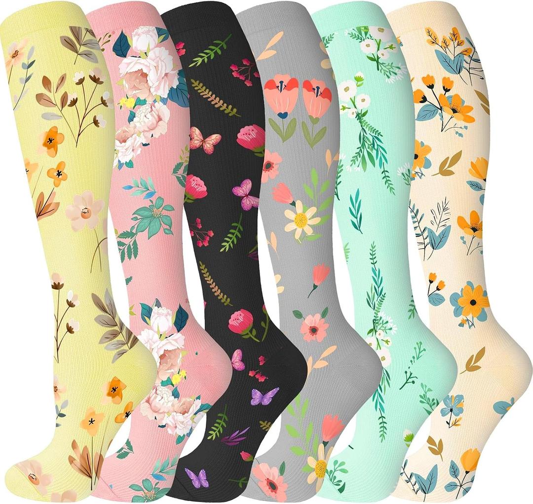 Bropite Compression Socks for Women & Men Circulation-Support Knee High Socks 20-30 mmhg-Best for Running,Medical,Nurse,Travel, S/M