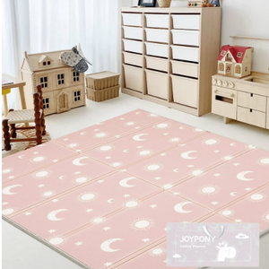 Baby Play Mat, 47 x 47 Inch Foldable Play Mats for Babies and Toddlers, Waterproof & Anti-Slip Portable Baby Floor Mat for Baby Playpen, Baby Mat for Floor with Travel Bag