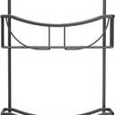 Better Living Venus 3 Tier Aluminum Shower Caddy, Black | Rustproof Over Shower Head Organizer, 2 Large Baskets, Built-in Hooks & Soap Dish, Suction Cups, Anti-Slip Collar, No Drill