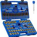 Orion Motor Tech 86pc Tap and Die Set, SAE & Metric Tap Set and Die Tool Set for Internal and External Threading, Coarse and Fine Threading Rethreading Tool Kit with Carrying Case