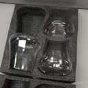 Large Stemless Wine Glasses Set of 4: 20oz Clear Hand Blown Crystal No Stem Red Wine Glass Cups for Birthday Party Wedding