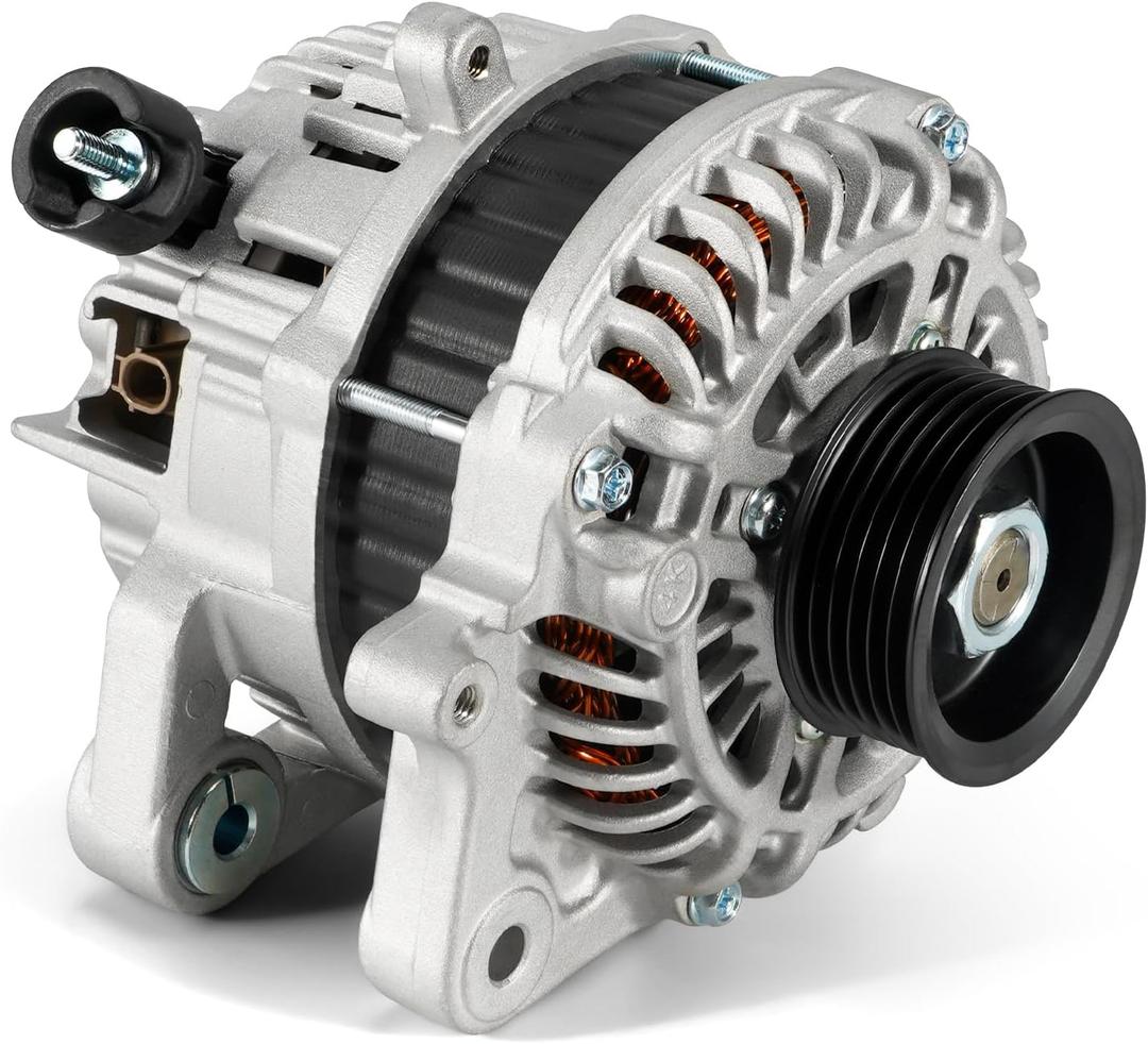 11537N High Output Alternator 12V 95A Compatible with Honda Civic 2012-2015,6-Groove Pulley Clockwise,Replacement 31100R1AA01