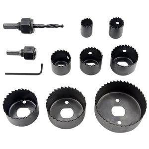 XINGYHENG 11Pcs Hole Saw Kit (with 2 Mandrel 8 Blade and 1 Hex Key Wrench) 3/4"- 21/2" Hole Saw Drill Bit Set Ideal for Woodworking PVC Plastic Board and Pipes Plasterboard