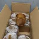 8 Pcs Small Gold Vases for Centerpieces Tall Metal Flower Trumpet Vase Vintage Compote Planter Plant Pots for Wedding Party Table Centerpiece Decorations (4.1 Inch,Pot)