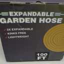 100 ft Garden Hose,Non-Expandable Lightweight All-Weather Water Hoses, Ultra Durable and Flexible Garden Hose with 10-Function Spray Nozzle, Leak-Free Connections Garden Hoses for Yard, Lawn,Outdoor