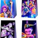 YEEFIGRO 12pcs Demon Movie Hunters Birthday Party Gift Bags Goodie Bags,Demon Movie Hunters Party Supplies for Kids Birthday Decorations