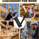 Hammer Holster Compatible with Diamondback Tool Belt, Left Handed Hammer Sleeve for Tool Belt, Padded Hammer Holder for Diamondback Tool Pouch, Black