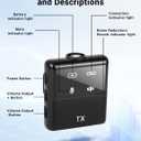 Mini Wireless Lavalier Microphone for iPhone, iPad, Android Phone, Noise Reduction Plug and Play Magnetic Clip on Lapel Mic for Video Recording Podcast Vlogging