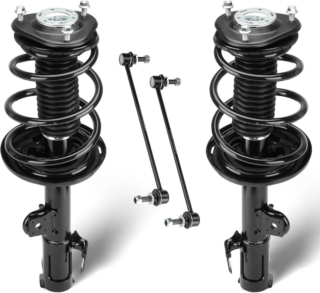 Front Struts Assembly Fit for 2006-2012 Toyota Rav4 3.5L, Shock Absorber & Sway Bars End Links, Replace for 272276 272275 K750043 (4Pcs)