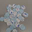 UNIQOOO Wax Seal Stickers - Eucalyptus Wedding Invitation Envelope Seal Stickers, 50 Pcs Self- Adhesive Light Blue Stickers, Perfect for Invitation, Christmas, Gift Wrapping