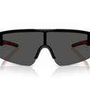 Polarized Rimless Oversized Shield Flat Top High Temple Plastic Sport Sunglasses