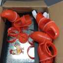 Chicken Feeder and Waterer Automatic Chicken Feeder No Waste Poultry Feeder Kit for Buckets Barrels Bins Troughs, 6 Ports and 6 Water