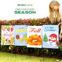 Winter Garden Flag 12.5 x 18 Inch  Double-Sided Snowman Garden Flag, Weather & UV-Resistant Yard Flags for Outside, Perfect for Garden & Lawn Decoration