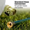 Chapin 4720 2-Gallon HydroFeed in-Line Fertilizing Injection System for Sprinklers and Direct Hose Use, 1-Pack, Translucent White