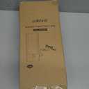 EDISHINE 13.5" Small Table Lamp, Walnut Wood Cylinder Nightstand Lamp for Bedroom, Beige Linen Shade, Corner Modern Bedside Lamp for Living Room, On-Off Line Switch, E26 Base (Bulb Not Included) (Dark Pearwood Color)