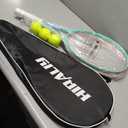 HIRALIY Tennis Rackets 2 Pack for Adults Beginners - 27 Inch Lightweight Aluminum Tennis Racquet Set with 3 Balls & Carry Bag - Vibration Dampening & Large Sweet Spot for Men Women Couples
