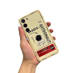 Yonds Queen for Samsung Galaxy S22 Cute Case, Cartoon Astronaut Space Moon Rocket Design Stylish Bumper Cover Women Girls Protective Shockproof Fashion Case (White, Samsung Galaxy S22)