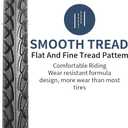 YUNSCM 2-PCS 700C Road Bike Tires 700x45C 47-622 Compatible with 700 x 45C Bicycle Tires (Y-911)
