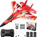 Foam RC Plane Toys with 3 Batteries, Remote Control Airplane RC Jet Helicopter Drone Plane for Kids Adults, Easy to Fly RC Fighter, Remote Control Aircraft with Automatic Balance Gyro for Adult Kids