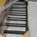 Babelio Baby Gate for Stairs, Kitchen & Doorways, No Bottom Bar| One-Handed Operation| Auto-Close| Hardware Mount (Drill Needed) Safety Dog/Pet Gate (Black - B17, 26-43" W, 28" H)