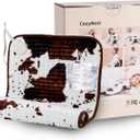 Cow Print Heating Pad 3317 inch, 3 Heat Levels Auto Shut Off, Fast Heating, Soft Electric Heating Pads for Back, Neck, Abdomen, Shoulder, Knee, Arms, Legs,Washable (Brown Highland Cow, XL)