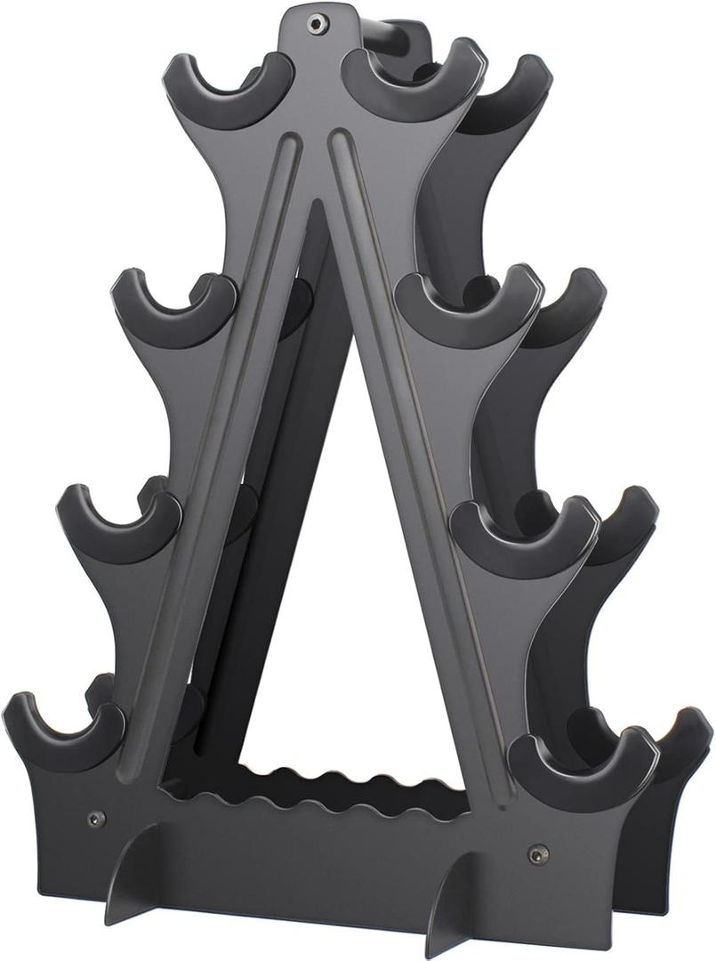 Dumbbell Rack 4 Tier Weight Rack for Dumbbells Compact Dumbell Rack Stand Only for Home Gym Weight Stand, (Rack ONLY)