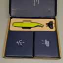 Norelco Philips OneBlade 360 Hybrid Face, Electric Beard Trimmer and Shaver, with 360 Blade Technology, 1x 360 Blade for Face, 5in1 Adjustable Comb, Model QP2724/90 (Black & Lime Green)