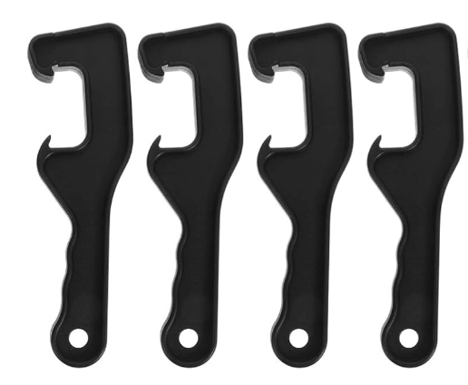 4pcs Bucket Lid Openers Manual Paint Can Wrench for Easy Lid Removal Sturdy and Lightweight Pail Opener Tool