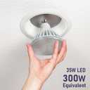 PAR38 LED Flood Light Bulbs, 300W Equivalent, Indoor Outdoor Flood Light Bulb, Daylight 5000K, Waterproof, 35W 4000LM, Non-Dimmable, 2-Pack