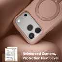 TORRAS Q3 Silicone 360 Spin for iPhone 17 Pro Case with Stand, Fit for MagSafe, Magnetic Ring Kickstand with Camera Control, Liquid Silicone Rubber Soft Phone Case for iPhone 17 Pro 6.3'', Bliss Pink