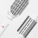"T3 AireBrush Duo Interchangeable Hot Air Blow Dry Brush with Two Attachments Includes 15 Heat and Speed Combinations, T3 IonFlow Technology, Volume Booster Switch, Lock-in Cool Shot"