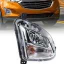 Road Hawk Front Fog Light Compatible with 2018 2019 2020 2021 Chevy Equinox Fog Lamp Halogen with Bulbs Right Passenger Side Replace GM2592323 84226249