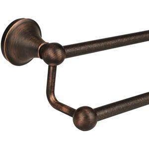 Ntipox Antique Bathroom Double Towel Bar Oil Rubbed Bronze, 24 Inch Towel Racks for Bathroom Wall Mounted,Bathroom Towel Holder Bronze,Two Towel Rod Hanger for Hotel