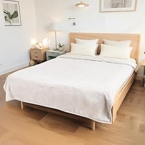 Electric Heated Blanket 72"x84" Full Size - Flannel & Sherpa Fabric Dual-Sided, 6 Heat Settings & 1-10 Hours Auto Off, Soft & Cozy Warming Throw for Home, Office, or Bed, Machine Washable