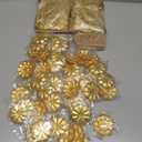 150 Pcs Diwali Gifts Bulk Gold Lotus Incense Sticks Holders Zinc Alloy Incense Holder Return Gifts for Pooja Navratri with Organza Bags and Thank You Cards for Pooja Indian Wedding Party Supplies