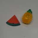 Pawaboo Pet Teether Cooling Chew Toys, Freezable Teething Toy for Puppies, Watermelon and Pineapple Shape Freeze Interactive Toys in Summer, Frozen Dog Treat Training Tools for Small and Medium Dogs (Colorful)