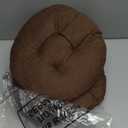 2 Pieces Stool Covers Round Bar Stool Cushion Soft Seat Covers Round Bar Cushions with Elastic Band for Chairs Seat Slipcovers(12 Inch,Brown)