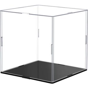 Yungyan 1 Pack Clear Self-Assembly Acrylic Display Case Transparent Dust Proof Protection Showcase for Figurine Collectibles Figures Basketball (6 x 6 x 6 Inch)