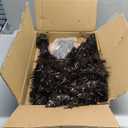 4ft Lighted Artificial Black Christmas Tree, Not Pre-lit Black Tinsel Pine Trees with Lights, Ideal for Ideal for Home, Office, and Xmas Party Dcor - Includes Stand