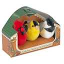 Wild Republic Audubon Birds Collection with Authentic Bird Sounds, Northern Cardinal, American Goldfinch, Chickadee, Bird Toys for Kids and Birders 3 Count (Pack of 1)