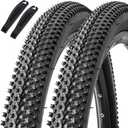 Hapleby 2PCS Premium Folding Bike Tires 26x1.95 Inch (50-559mm), Replacement Mountain Bike Tires 60 TPI Puncture-Resistant, Came with 2PCS Tire levers