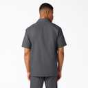 Dickies Mens Short Sleeve Work Shirt Durable Twill Button Down Shirts for Men, Lightweight Uniform for Daily Wear (Gray, XXL)