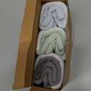 3-Pack Organic Swaddles for Newborns, Baby Sleep Sacks 0-3 Months - Baby Swaddle Wrap, Newborn Wearable Blanket, Infant Sleep Sack for Girls, Boys, Soft & Snug, Large Hook & Loop Closure (Ripple)