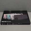 Wireless Keyboard and Mouse Combo - Full-Sized Ergonomic Keyboard with Wrist Rest, Phone Holder, Sleep Mode, Silent 2.4GHz Cordless Keyboard Mouse Combo for Computer, Laptop, PC, Mac, Windows -Trueque (1 PACK, Black)