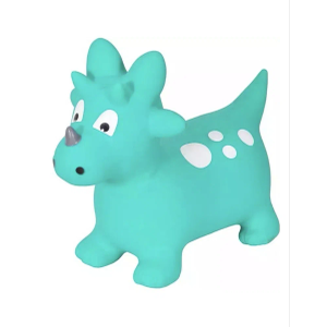 Inflatable Jumping Animal, 1 Year Old Kids Toy for Indoor and Outdoor Use, Ergonomic Design, Hand Pump Included (Green Dino)