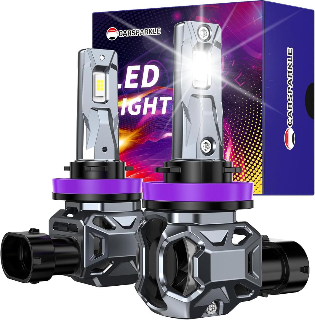 H11 Bulbs H11/H8/H9 Fog Lights Bulbs 6500K IP68 Waterproof Real 1:1 Size Plug & Play