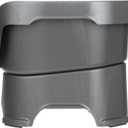 Neater Pet Brands Neater Feeder Deluxe Mess Proof Dog Bowls Elevated for Medium Dogs 19-40 lbs, Made in USA, No Spill Raised Dog Food Bowl Stand Feeding Station, Food and Water Bowl Set, Grey