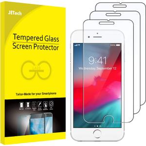 JETech 3-Pack Screen Protector for iPhone 8 Plus, iPhone 7 Plus, iPhone 6s Plus and iPhone 6 Plus, Tempered Glass Film, 5.5-Inch